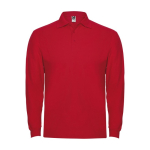 Poloshirt van 100% katoen piqué voor heren 220 g/m2 Roly kleur rood