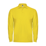 Poloshirt van 100% katoen piqué voor heren 220 g/m2 Roly kleur geel