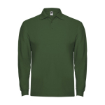 Poloshirt van 100% katoen piqué voor heren 220 g/m2 Roly kleur groene fles