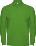 Poloshirt van 100% katoen piqué voor heren 220 g/m2 Roly kleur gras groen