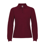 Poloshirt van 100% katoen piqué voor dames 220 g/m2 Roly kleur bordeaux