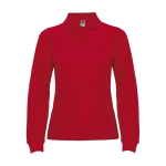 Poloshirt van 100% katoen piqué voor dames 220 g/m2 Roly kleur rood