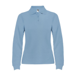 Poloshirt van 100% katoen piqué voor dames 220 g/m2 Roly kleur lichtblauw