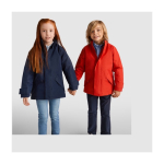 Waterdichte jas voor kinderen van 100% polyester 400 g/m2 Roly kleur zwart luxe weergave