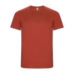 Sportshirt van 50% gerecycled polyester voor heren 135 g/m2 Roly kleur rood