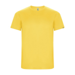 Sportshirt van 50% gerecycled polyester voor heren 135 g/m2 Roly kleur geel