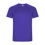 Sportshirt van 50% gerecycled polyester voor heren 135 g/m2 Roly kleur paars