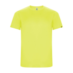 Sportshirt van 50% gerecycled polyester voor heren 135 g/m2 Roly kleur neon geel