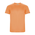 Sportshirt van 50% gerecycled polyester voor heren 135 g/m2 Roly kleur neon oranje