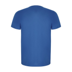 Sportshirt van 50% gerecycled polyester voor kinderen 135 g/m2 Roly kleur koningsblauw tweede weergave achterkant