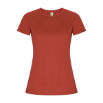 Sportshirt van 50% gerecycled polyester voor dames 135 g/m2 Roly kleur rood