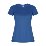 Sportshirt van 50% gerecycled polyester voor dames 135 g/m2 Roly kleur koningsblauw