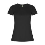 Sportshirt van 50% gerecycled polyester voor dames 135 g/m2 Roly kleur grafiet