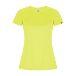 Sportshirt van 50% gerecycled polyester voor dames 135 g/m2 Roly kleur neon geel