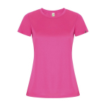 Sportshirt van 50% gerecycled polyester voor dames 135 g/m2 Roly kleur neon fuchsia