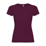 T-shirt van 100% katoen voor dames 155 g/m2 Roly kleur bordeaux