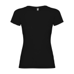 T-shirt van 100% katoen voor dames 155 g/m2 Roly kleur zwart