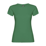 T-shirt van 100% katoen voor dames 155 g/m2 Roly kleur groen