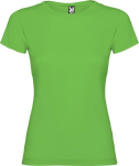 T-shirt van 100% katoen voor dames 155 g/m2 Roly kleur gras groen