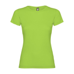 T-shirt van 100% katoen voor dames 155 g/m2 Roly kleur limoen groen