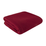 Deken van gerecycled polyester gemaakt in de EU 110 x 150 cm 290 g/m² kleur rood derde weergave