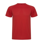 Sportshirt van polyester piqué voor heren 150 g/m2 Roly kleur rood