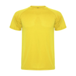 Sportshirt van polyester piqué voor heren 150 g/m2 Roly kleur geel