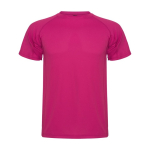 Sportshirt van polyester piqué voor heren 150 g/m2 Roly kleur fuchsia