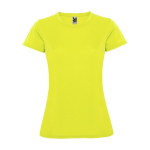 Sportshirt van piqué voor dames 150 g/m2 Roly kleur neon geel