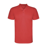 Sportieve kinder polo van polyester piqué 150 g/m2 Roly kleur rood