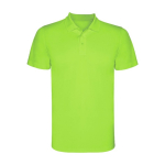 Sportieve kinder polo van polyester piqué 150 g/m2 Roly kleur limoen groen