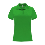 Sportieve polo van polyester piqué voor dames 150 g/m2 Roly kleur appel groen