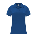 Sportieve polo van polyester piqué voor dames 150 g/m2 Roly kleur koningsblauw