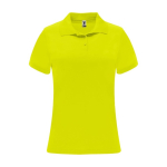 Sportieve polo van polyester piqué voor dames 150 g/m2 Roly kleur neon geel