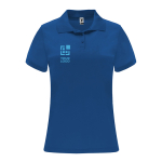 Sportieve polo van polyester piqué voor dames 150 g/m2 Roly met afdrukgebied