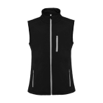 Unisex softshell vest van polyester en elastaan 300 g/m2 Roly kleur zwart