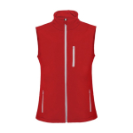 Unisex softshell vest van polyester en elastaan 300 g/m2 Roly kleur rood