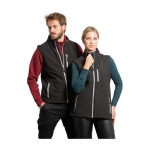 Unisex softshell vest van polyester en elastaan 300 g/m2 Roly kleur marineblauw luxe weergave 2