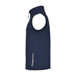 Unisex softshell vest van polyester en elastaan 300 g/m2 Roly kleur marineblauw weergave zijkant