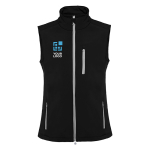 Unisex softshell vest van polyester en elastaan 300 g/m2 Roly met afdrukgebied