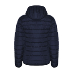 Gevoerde jas van polyester met capuchon voor dames 290 g/m2 Roly kleur marineblauw tweede weergave achterkant