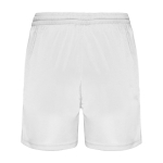 Sportieve korte broek van 100% polyester voor kinderen 140 g/m2 Roly kleur wit tweede weergave achterkant