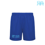 Sportieve korte broek van 100% polyester voor kinderen 140 g/m2 Roly met afdrukgebied