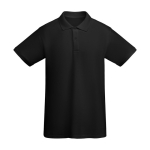 Poloshirt van 100% biologisch katoen piqué voor heren 210 g/m2 Roly kleur zwart