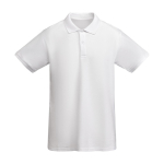 Poloshirt van 100% biologisch katoen piqué voor heren 210 g/m2 Roly kleur wit