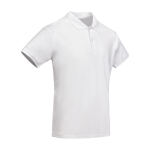 Poloshirt van 100% biologisch katoen piqué voor heren 210 g/m2 Roly kleur wit tweede weergave