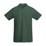 Poloshirt van 100% biologisch katoen piqué voor heren 210 g/m2 Roly kleur groene fles