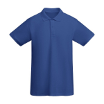 Poloshirt van 100% biologisch katoen piqué voor heren 210 g/m2 Roly kleur koningsblauw