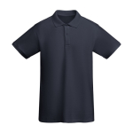 Poloshirt van 100% biologisch katoen piqué voor heren 210 g/m2 Roly kleur marineblauw