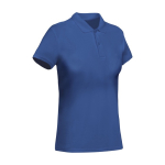 Poloshirt van 100% biologisch katoen piqué voor dames 210 g/m2 Roly kleur koningsblauw tweede weergave